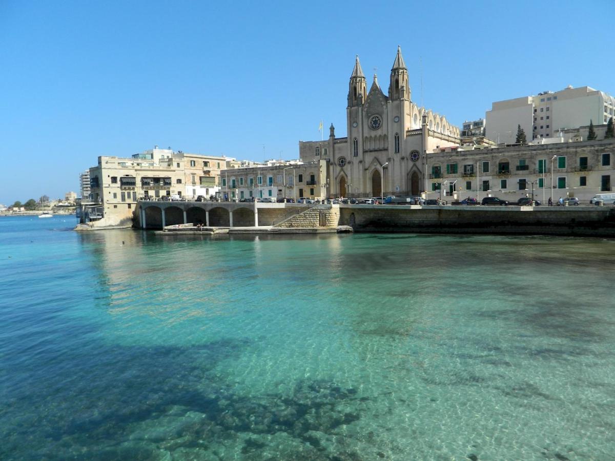 Luxury Apt W/ Side Seaviews And Pool, Top Location Sliema Exterior photo